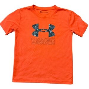 Under Armour Orange and Gray Short Sleeve Tee